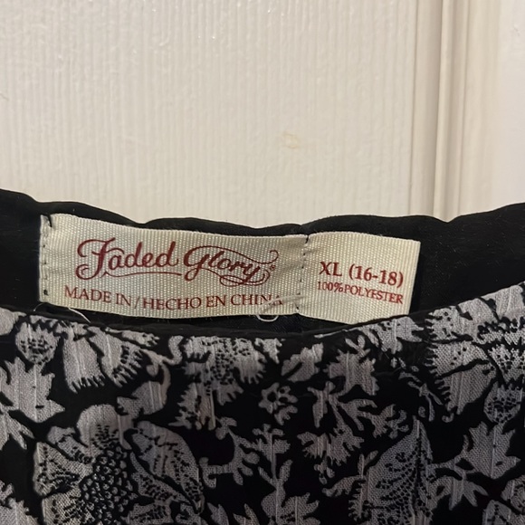 Faded Glory Womens top Size XL 16/18 - Picture 3 of 4